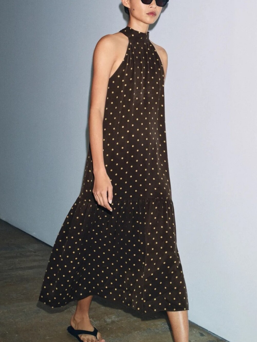 BNWT! Zara Halter Polka Dot Dress - Picture 2 of 5